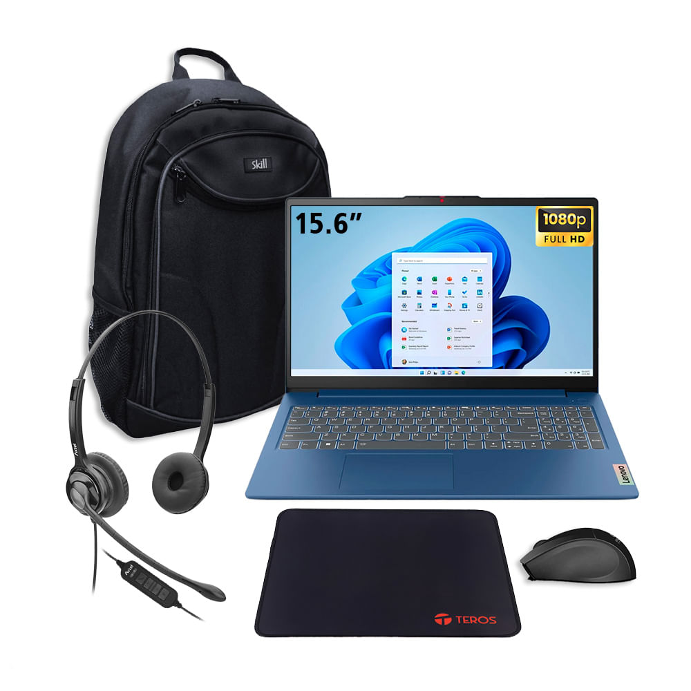 Laptop Lenovo IdeaPad Slim 3 15.6 Core i5-12450H Azul - 83ER001DLM