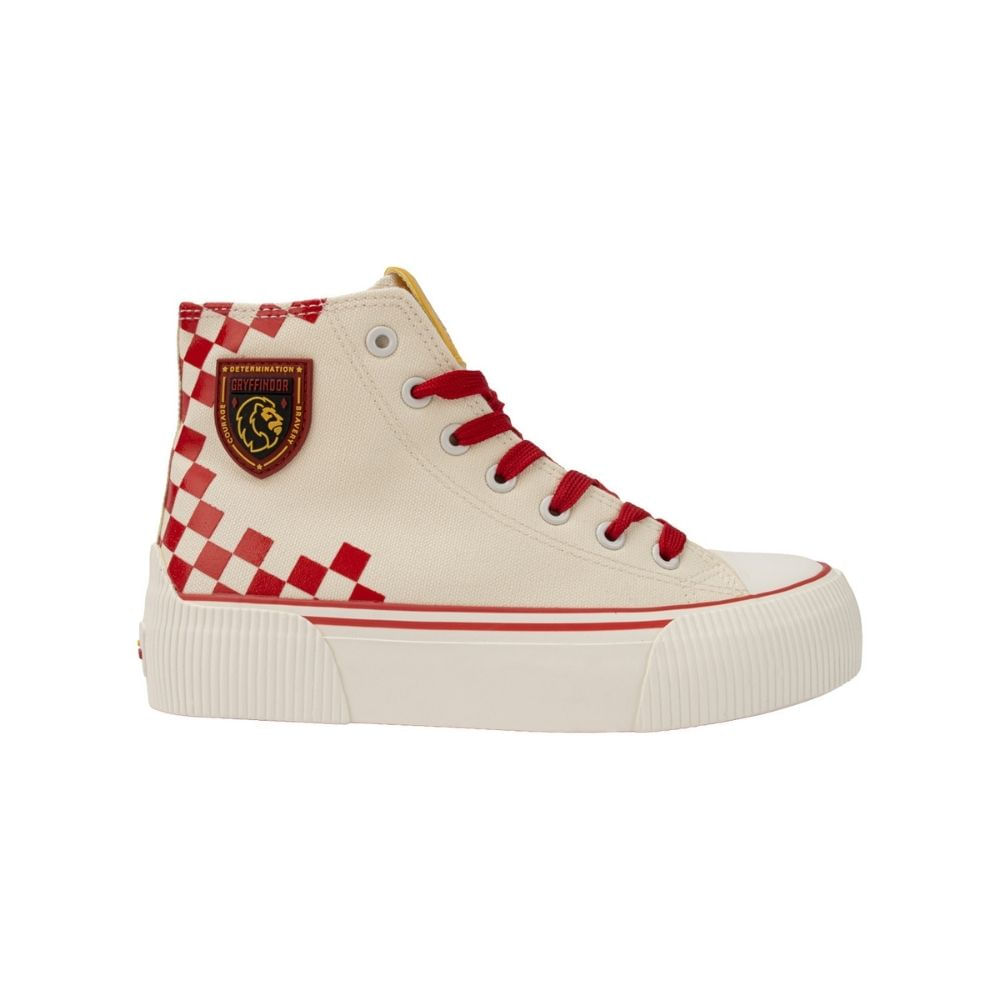 Zapatillas Urbanas Botin Mujer Harry Potter Gryffindor Blanco