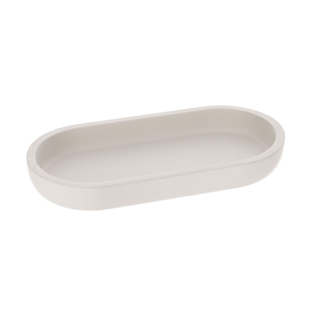 Bandeja para baño Poliresina Oval Beige