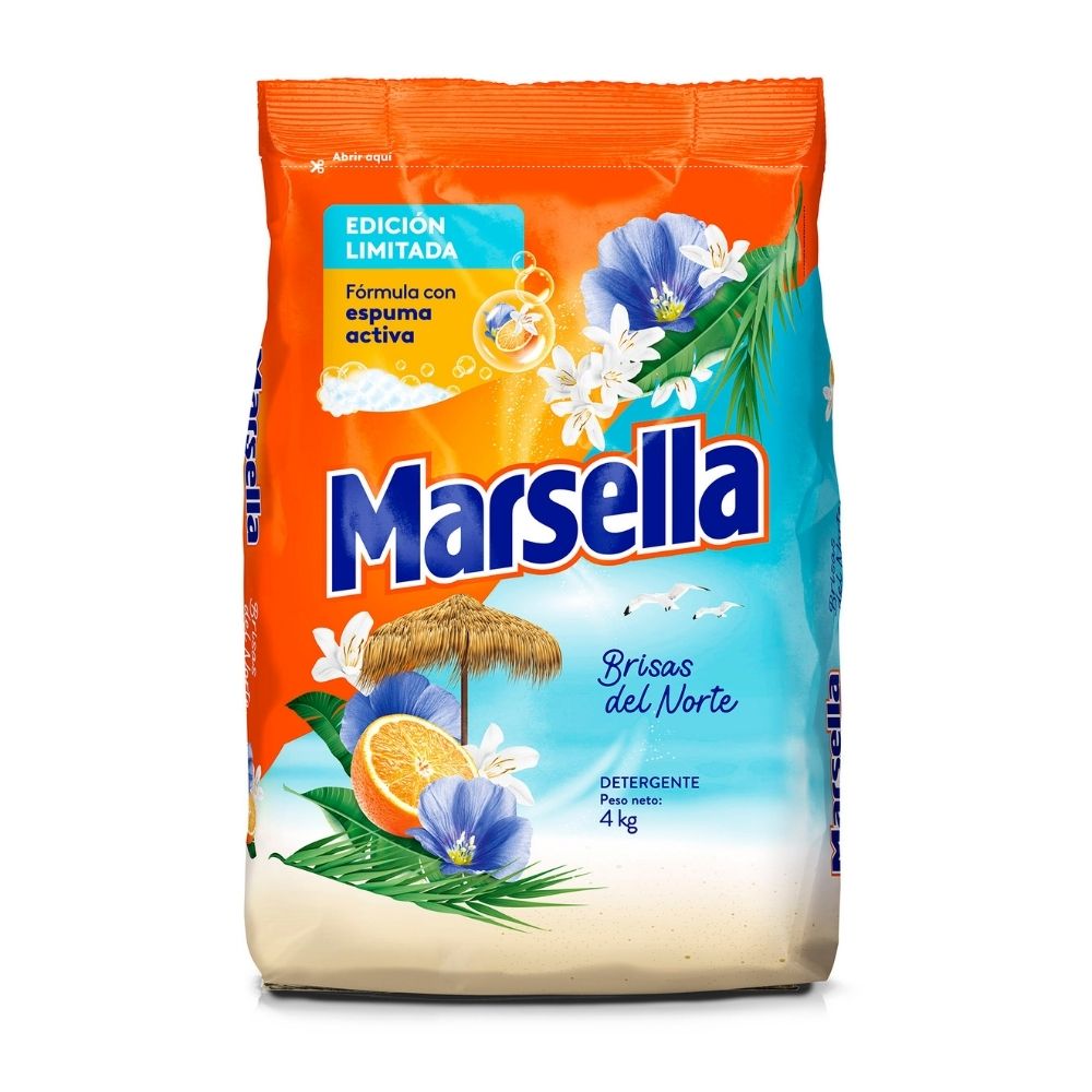Detergente en Polvo Marsella Brisas del Norte 4kg