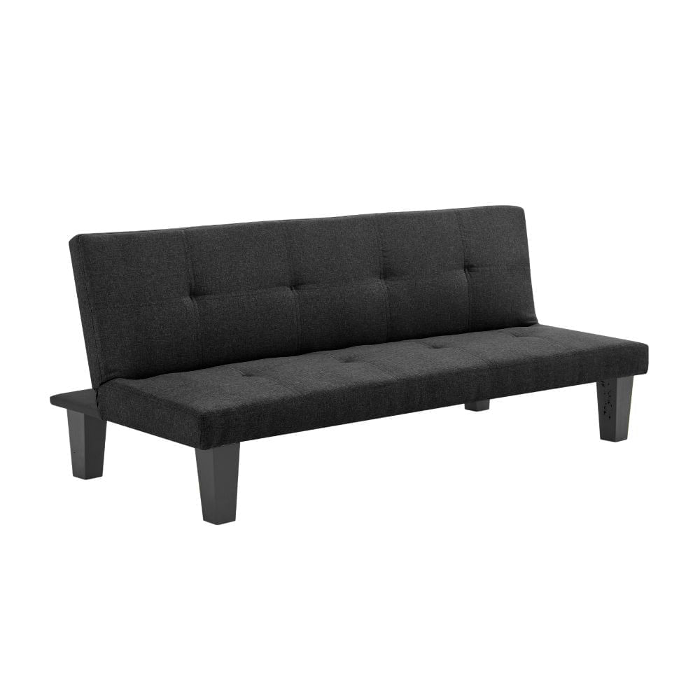 Futón Columbus Negro Madera/Espuma Orange Futón Columbus Negro Madera/Espuma Orange