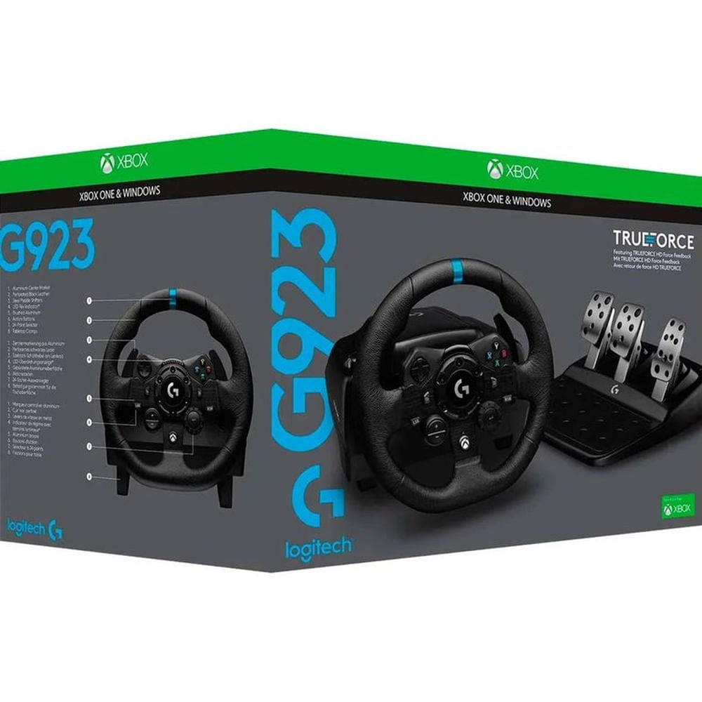 Timón Logitech G923 Racing Wheel con Pedales  Force Feedback  PS  PC/Xbox