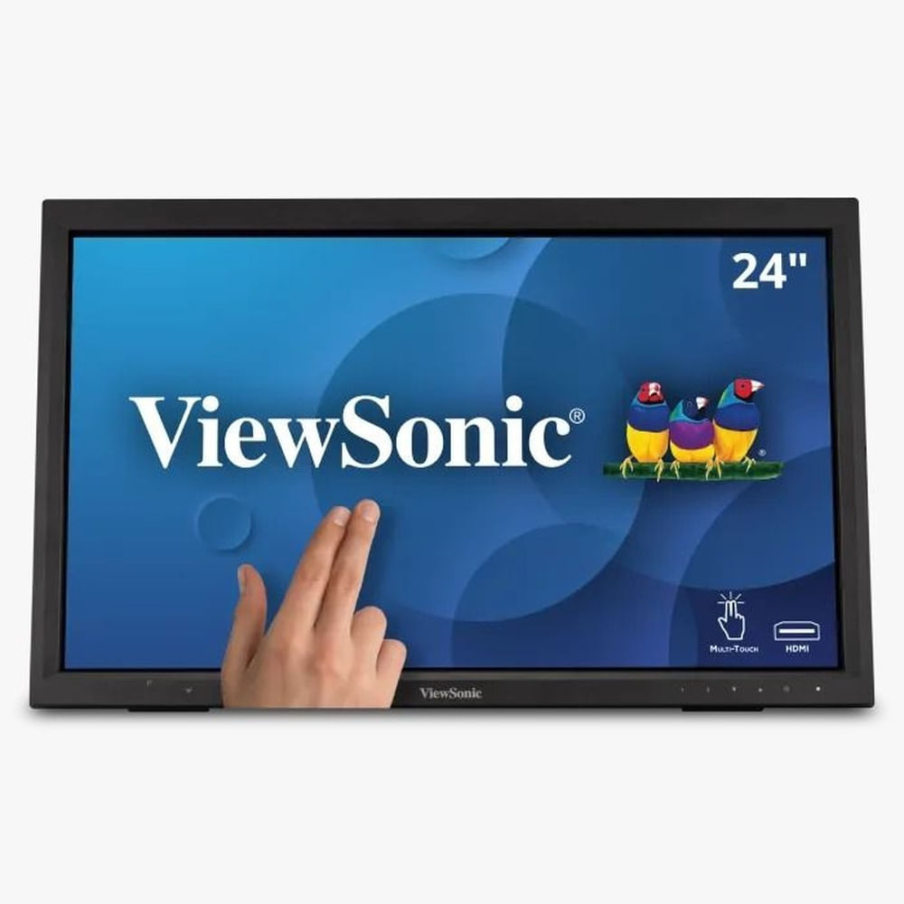 Monitor Led Viewsonic Td2423D De 24"" Táctil Full Hd 1920X1080, 75 Hz, Mva, 250 Cd/M²