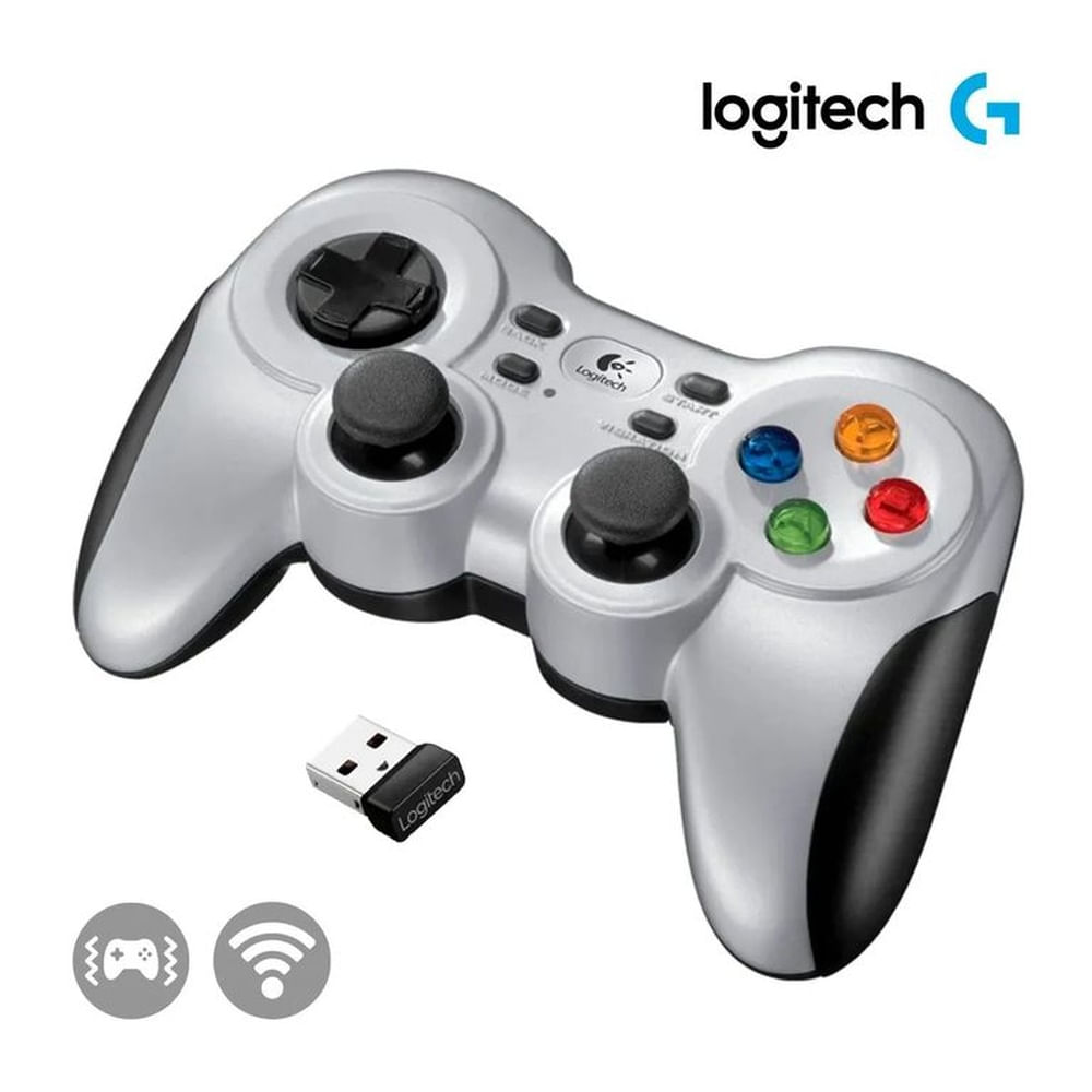 Gamepad Logitech G F710 Wireless  Mando Inalámbrico con Vibración para PC