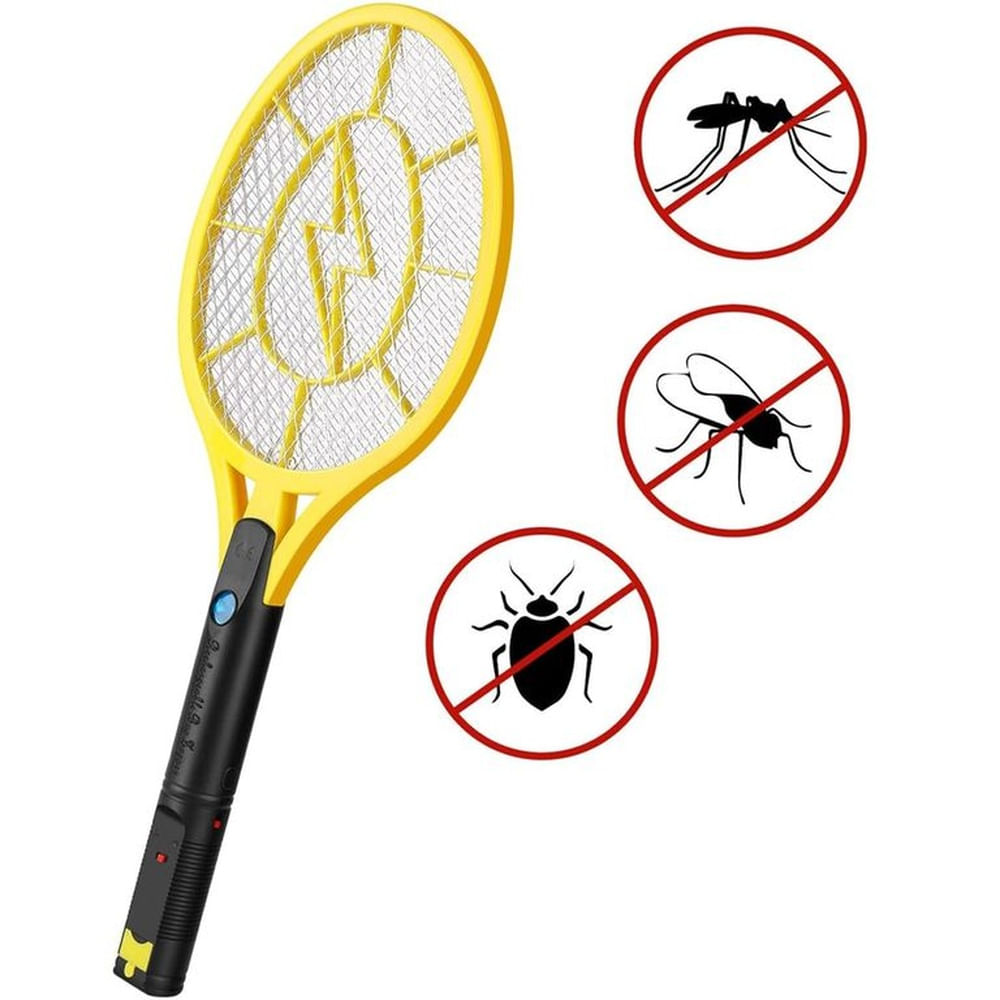 Raqueta Matamoscas Eléctrica Exterminador de Mosquitos Muy Resistencia