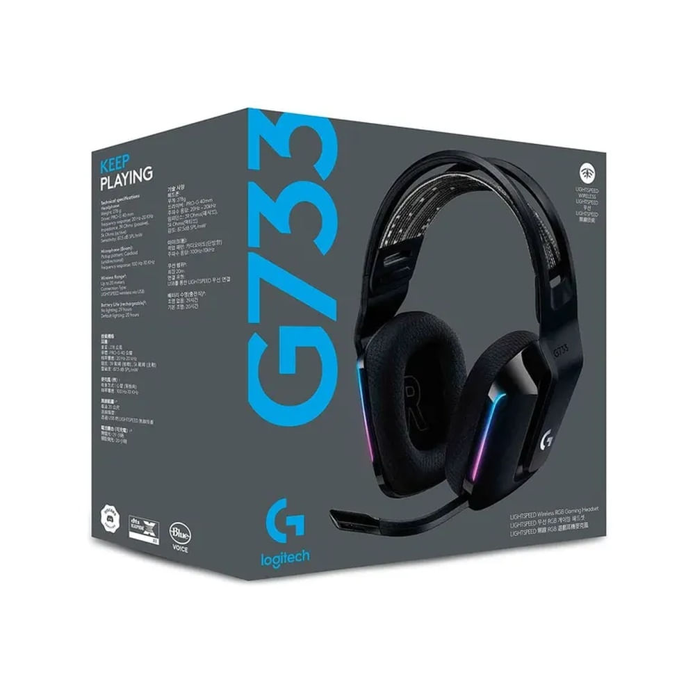 Audifono Logitech G733 Color negro