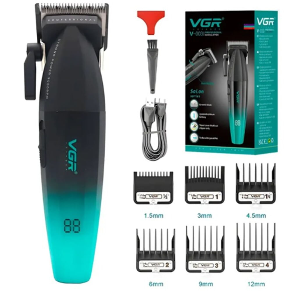 Maquina Cortadora de Cabello VGR V-003 Pantalla Digital