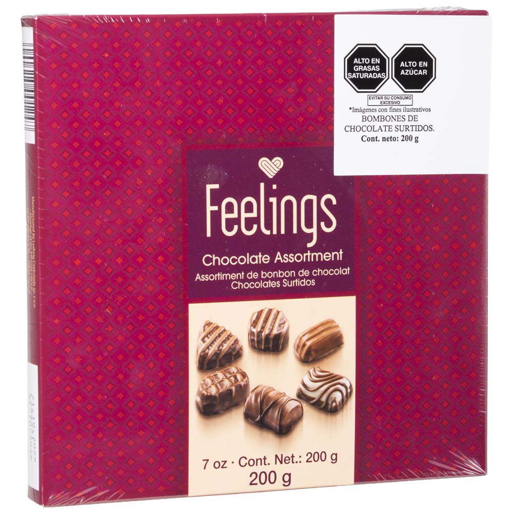 Chocolate FEELINGS Sabores Surtidos Caja 200g Chocolate FEELINGS Sabores Surtidos Caja 200g