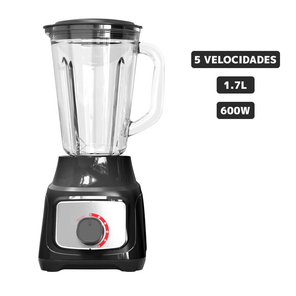 Licuadora BLACKLINE 1.5L 600W TB-8303S Metal y Negro Licuadora BLACKLINE 1.5L 600W TB-8303S Metal y Negro