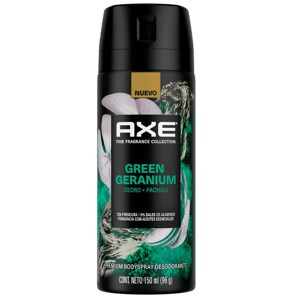 Desodorante para Hombre en Aerosol AXE Bs Green Geranium 150ml
