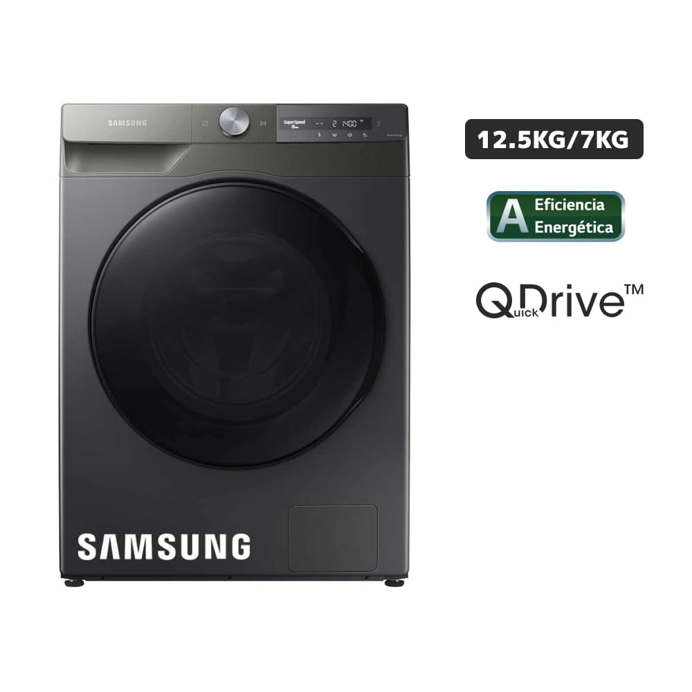 Lavaseca Samsung 12.5Kg / 7Kg Inox WD12T704DBN/PE