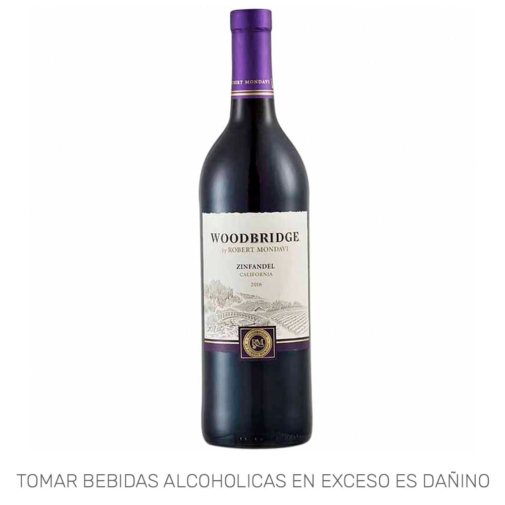 Vino Tinto WOODBRIDGE Zinfandel Botella 750ml