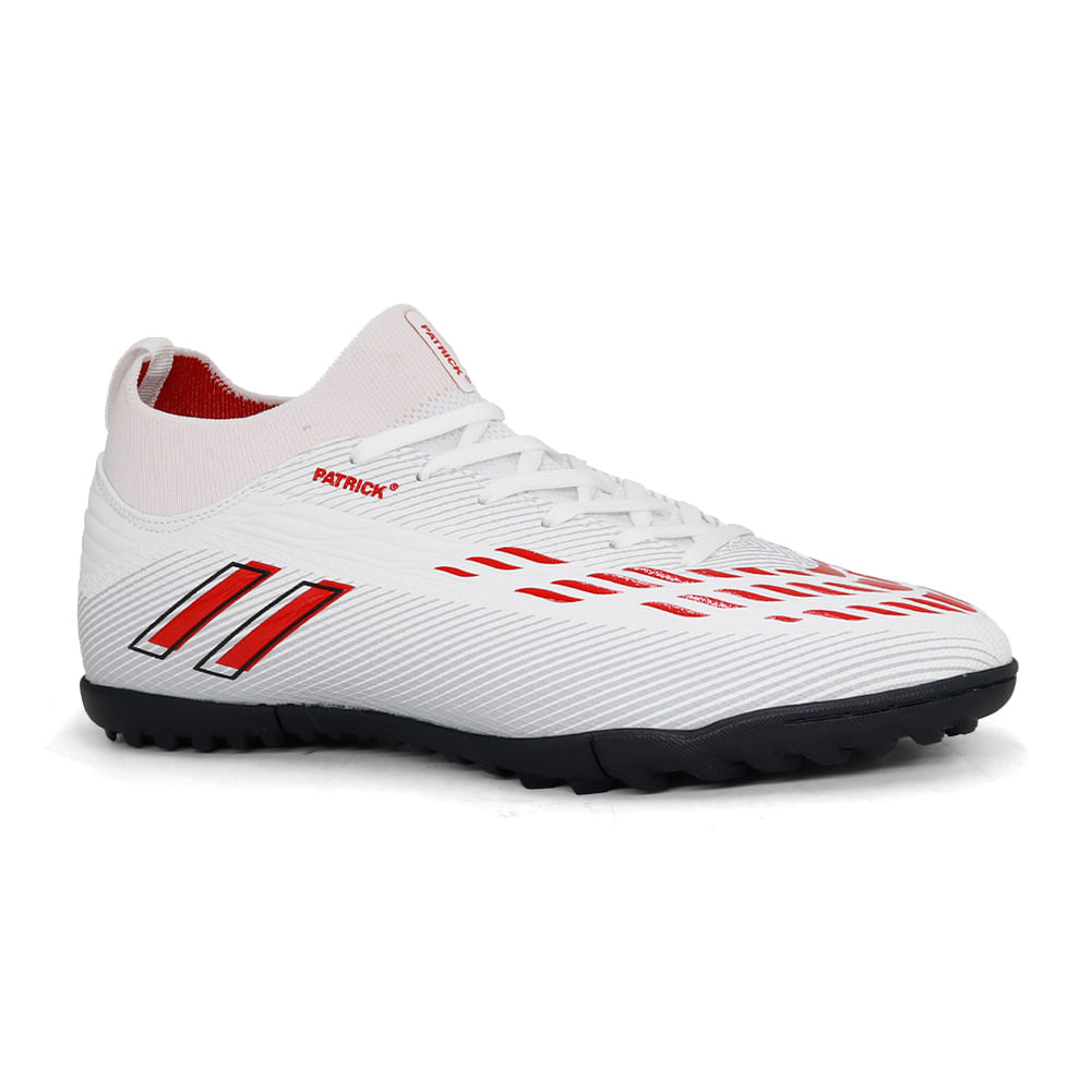 Zapatillas De Fútbol Hombre PATRICK GIN-H26Q1 WHITE-RED 43 Zapatillas De Fútbol Hombre PATRICK GIN-H26Q1 WHITE-RED 43