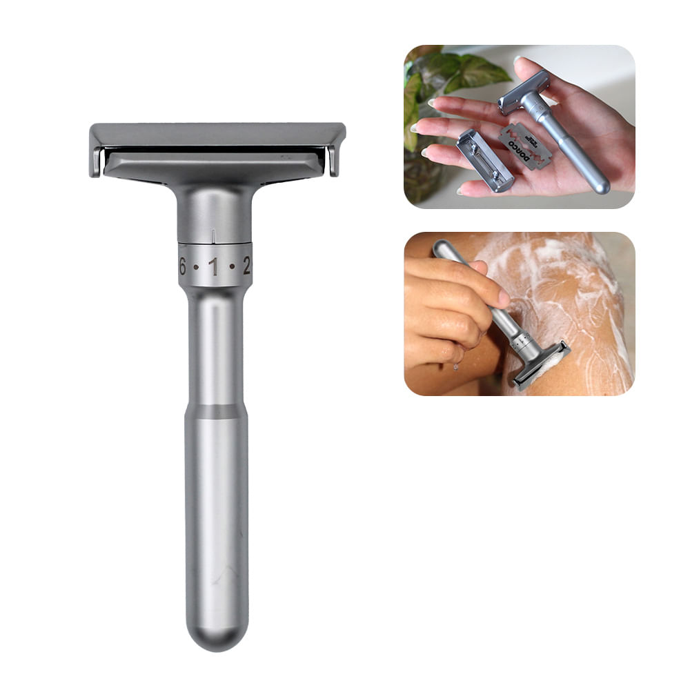 Rasuradora Reutilizable Acero Bamboo Balance