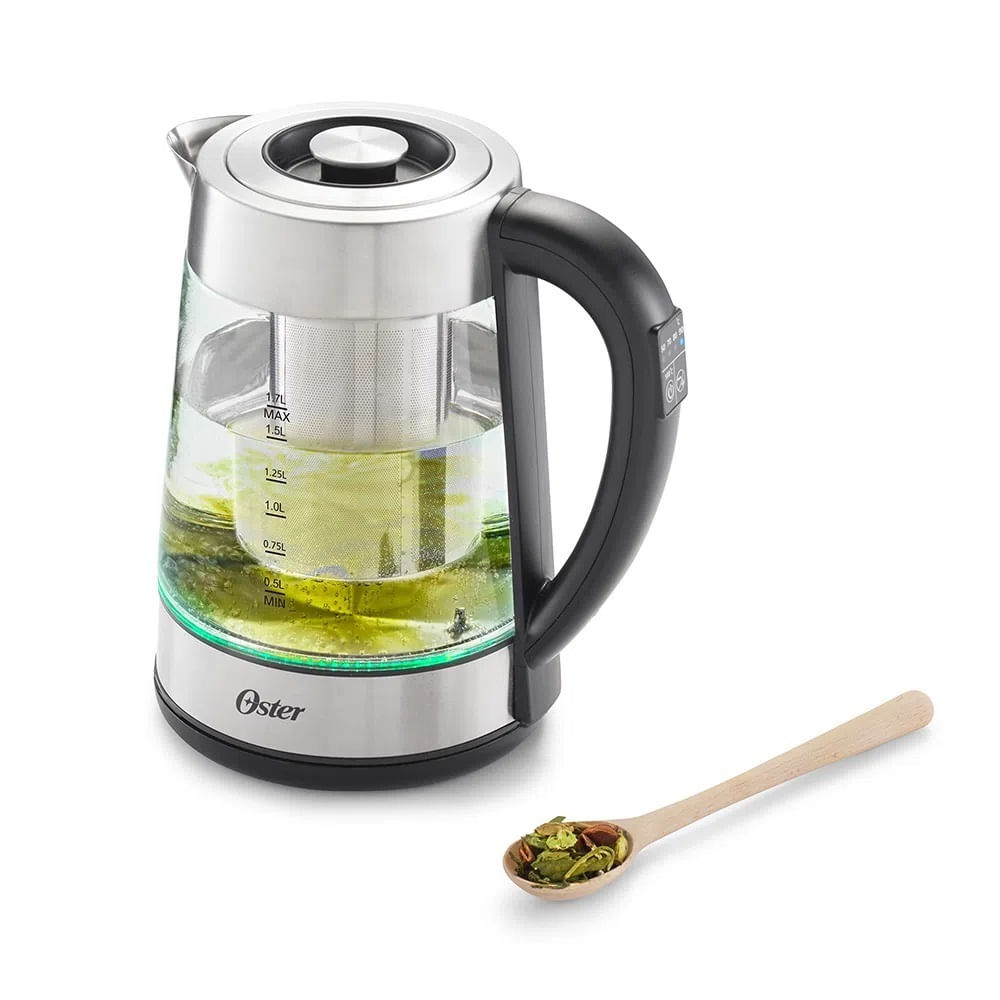 Hervidor Oster Eléctrico con Infusor17L BVSTKT8990 AceroNegro
