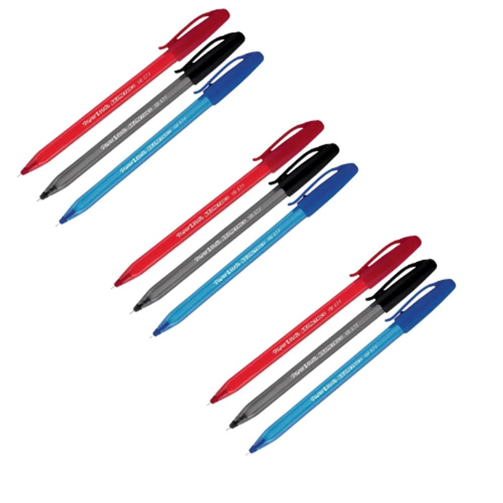 Bolígrafo Paper Mate Kilométrico Inkjoy punta fina x3