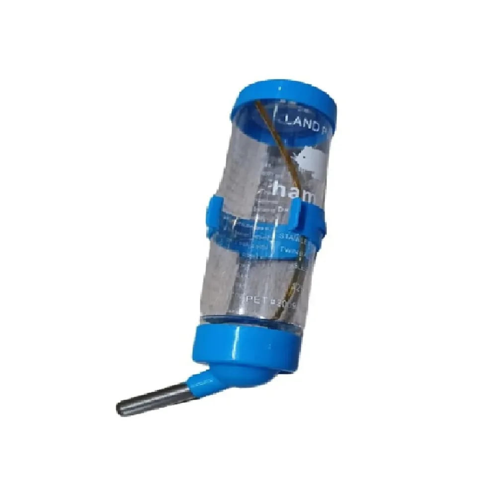Bebedero De Botella Para Hamster Con Válvula 125 Ml Color Azul