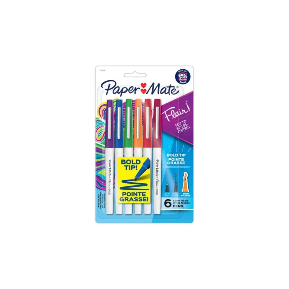 Paper Mate Marcadores Flair Bold 6ct