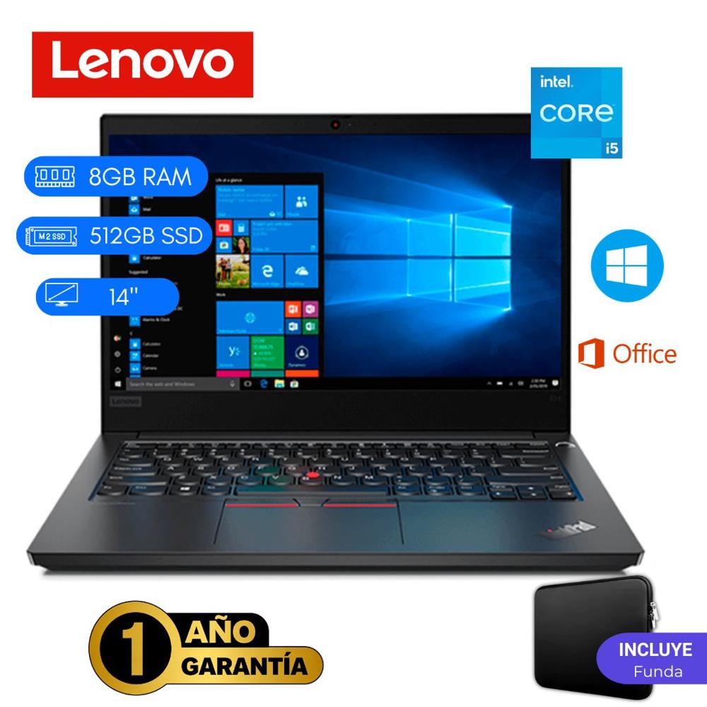 LENOVO THINKPAD E14 seminueva - CI5 11VA - 8GB DDR4 - 512GB M.2 - 14'