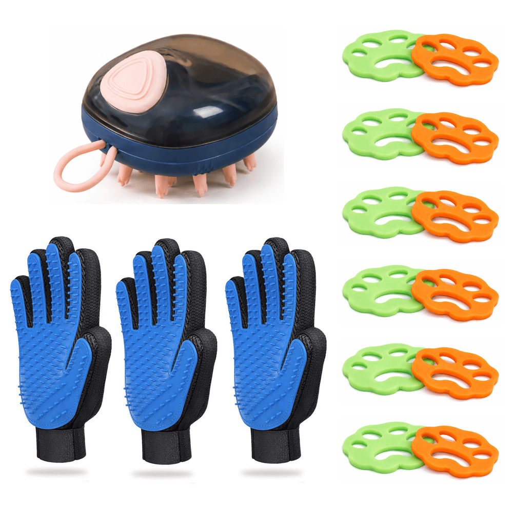 Kit Aseo para Mascota en Casa Guante Masajador
