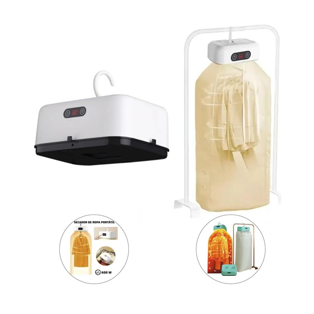 Secadora de Ropa Portatil 220w Pantalla Digital