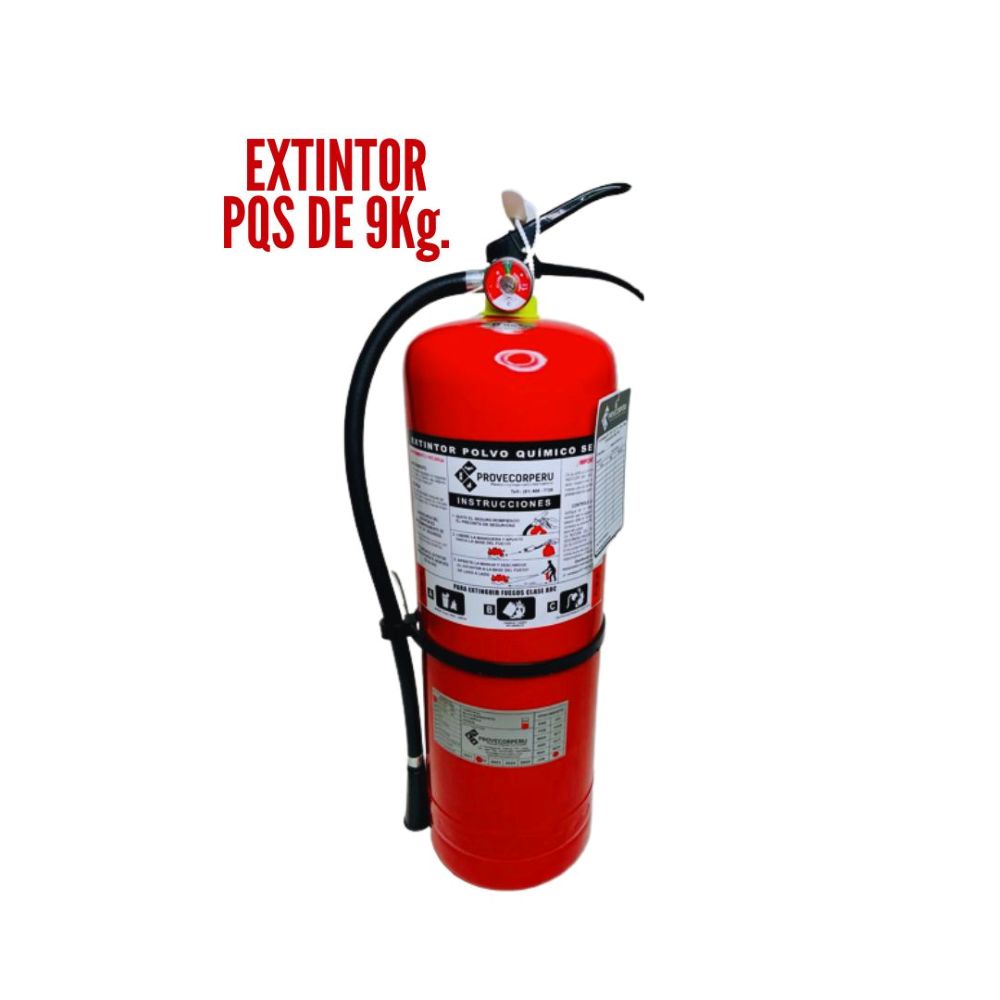 Extintor PQS- 9 kilos
