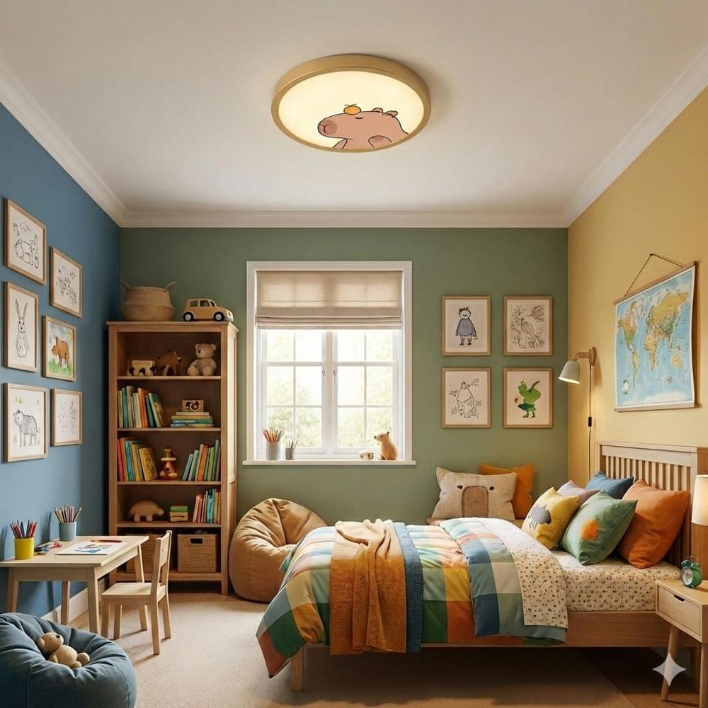 Panel LED Decorativo Tipo Plafón 48W E27 27cm 3 Colores de luz Capibara