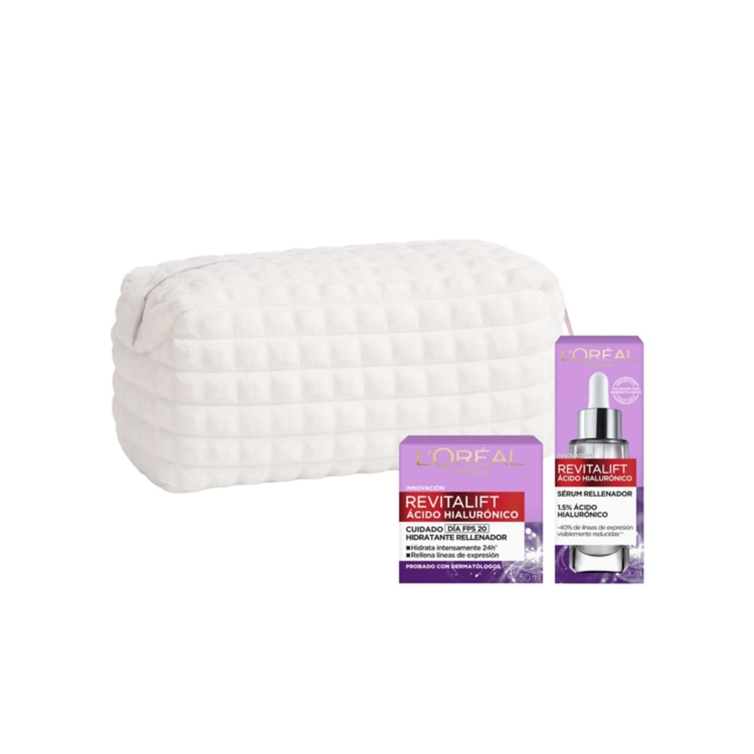 Set Sérum Facial Loreal Revitalift Ácido Hialurónico + Crema Hidratante Revitalift