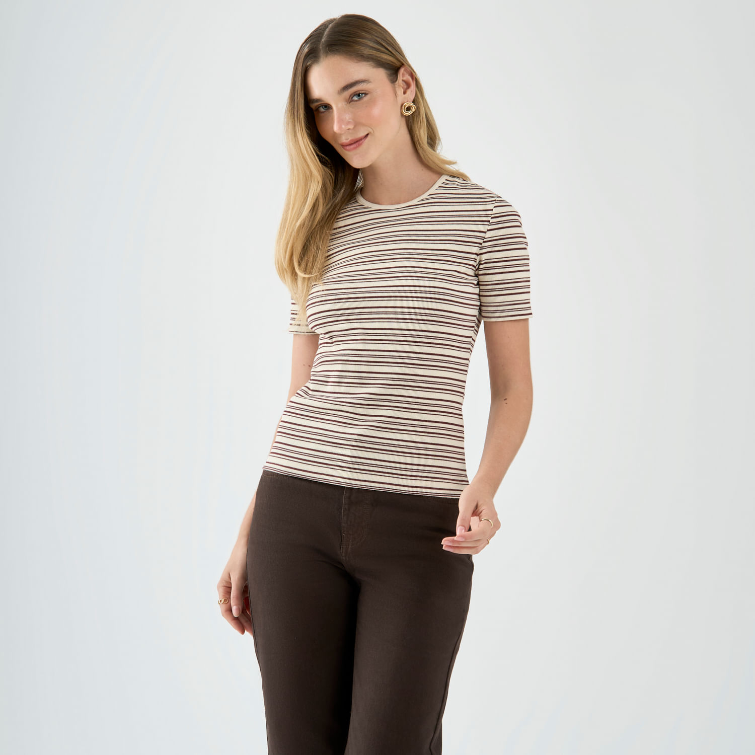 Polo Mujer Rayas Malabar Manga Corta