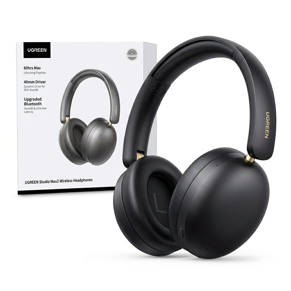 Audifonos Ugreen HP205 Studio Max2 ENC Bluetooth 5.4 Over Ear 80H Negro