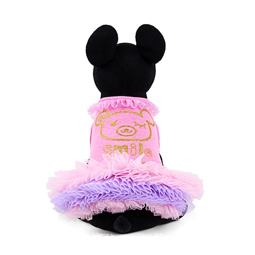 VESTIDO PERRITA PRINCESA ROSADO TUTU ROPA PARA PERRO O GATO PEQUEÑO CUMPLEAÑOS MASCOTA - TALLA S