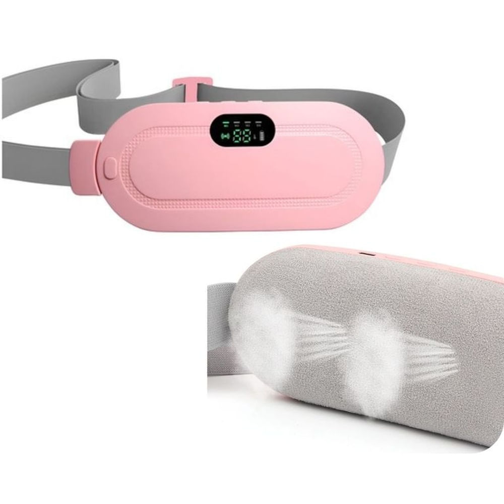 Cinturón de Calefacción Vibratorio Para Alivio de Cólicos Menstruales