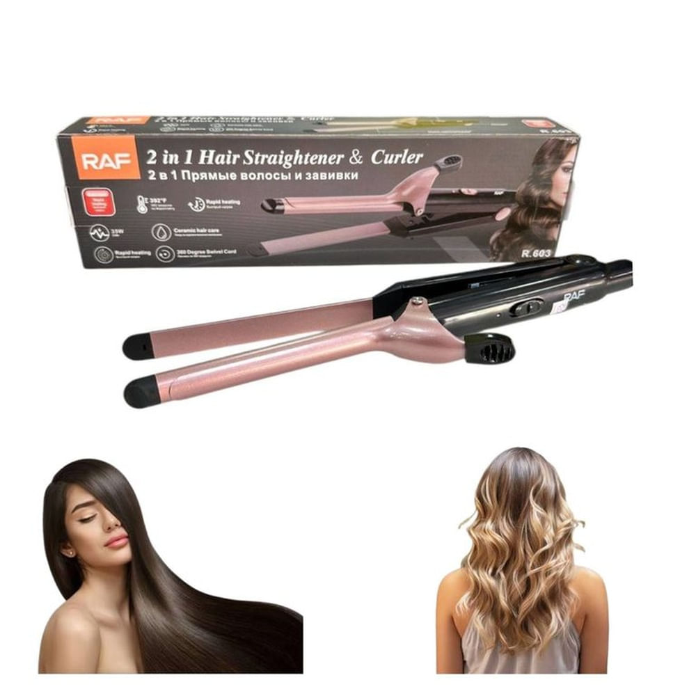 Plancha De Pelo Raff 2 en 1 Ondulado o Liso