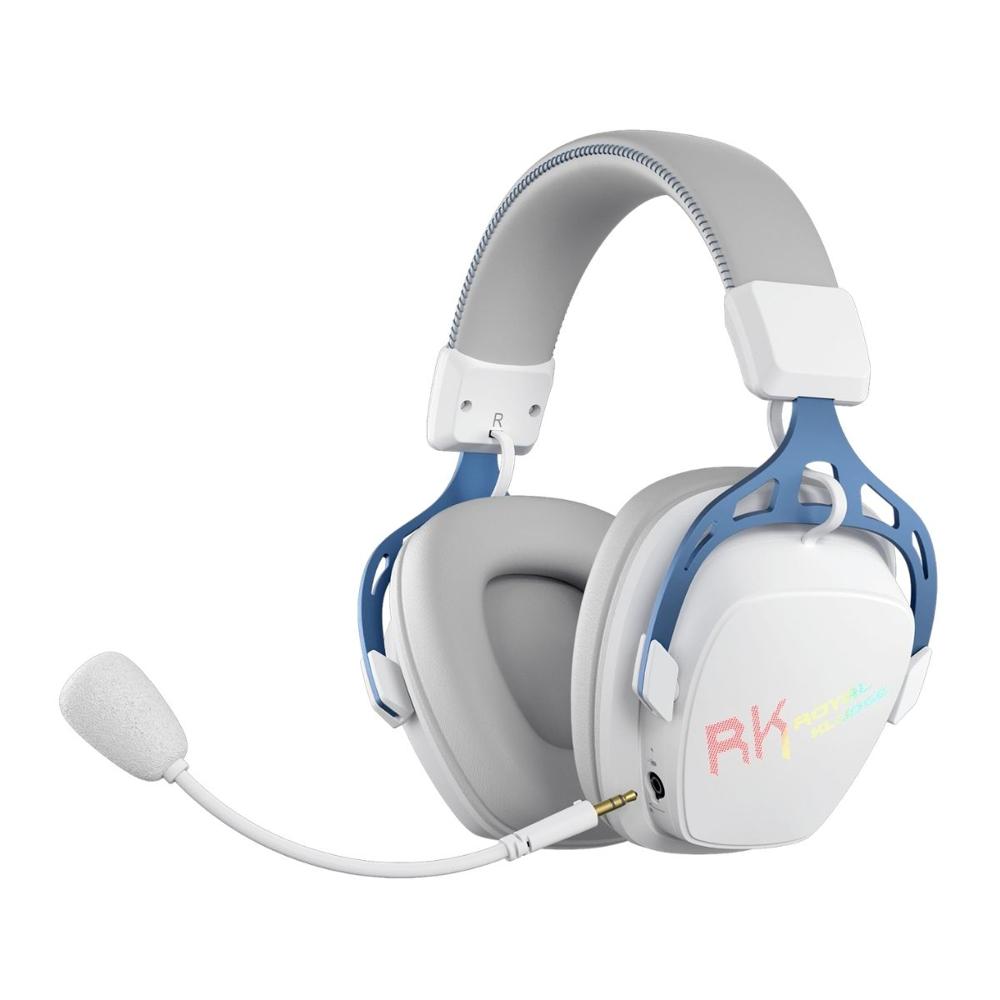 Audífono Royal Kludge RK HG103 Wireless RGB Sonido 7.1 - Cyborg White