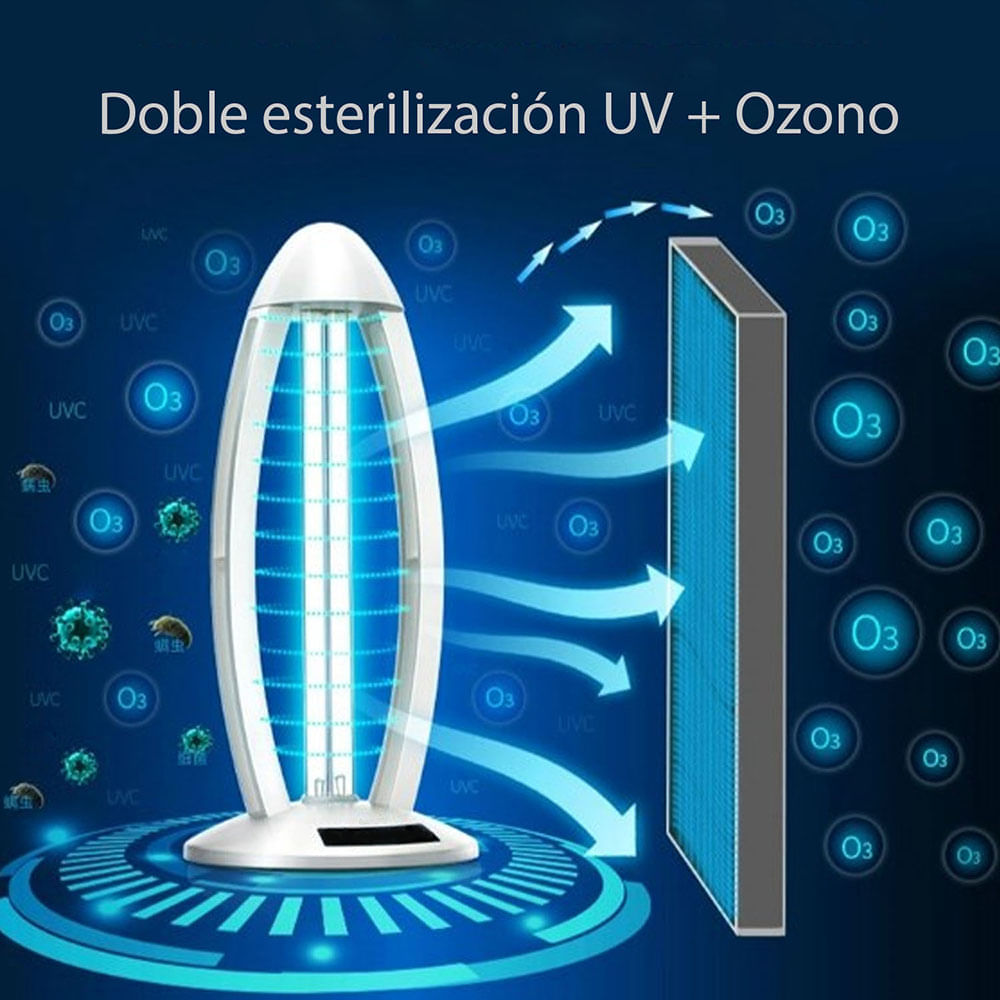 lampara germicida de desinfeccion uv c ozono asdagi