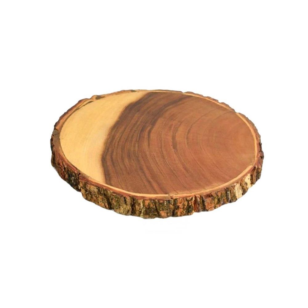 Superficie Decorativa Circular de Madera para Decoracion de Hogar y Casa Y+Papel Regalo