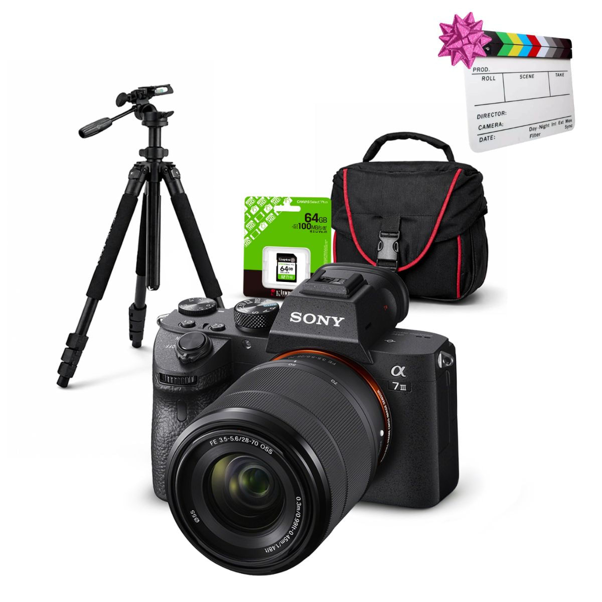 Cámara Sony Alpha 7 III Mirrorless y Lente 28-70mm II y Kit Deluxe