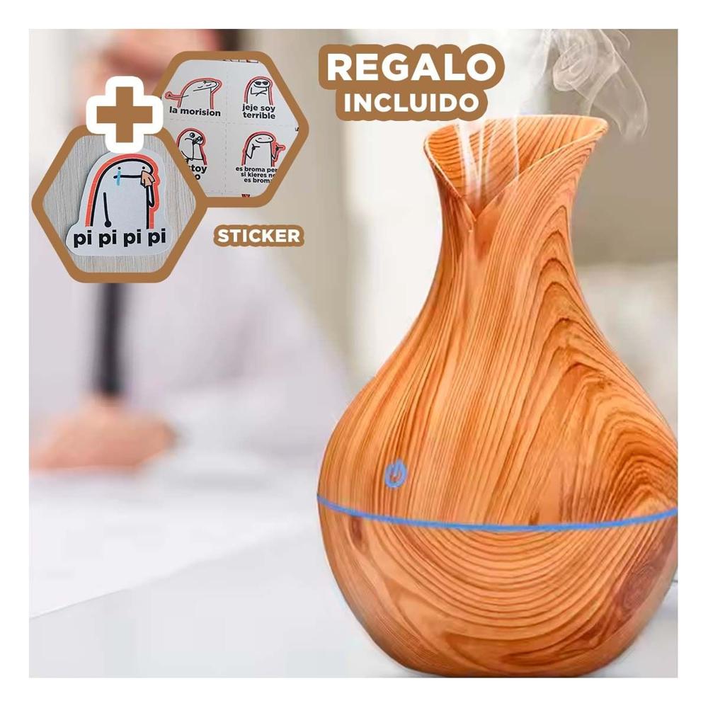 Objeto Hogar Aromatico Madera Claro para Decoracion Y+Regalo Sticker