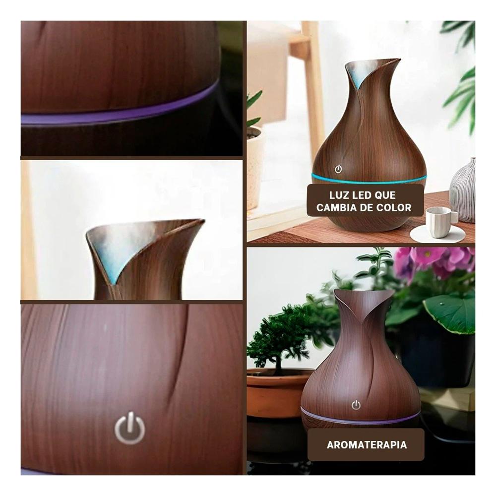 Dispersor para Hogar con Estilo Natural y Madera Oscuro Y+Post It