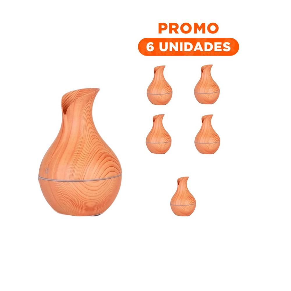 Pack6 Accesorio Calido Aromatico en Madera Claro para Hogar Y+Regalo Sticker