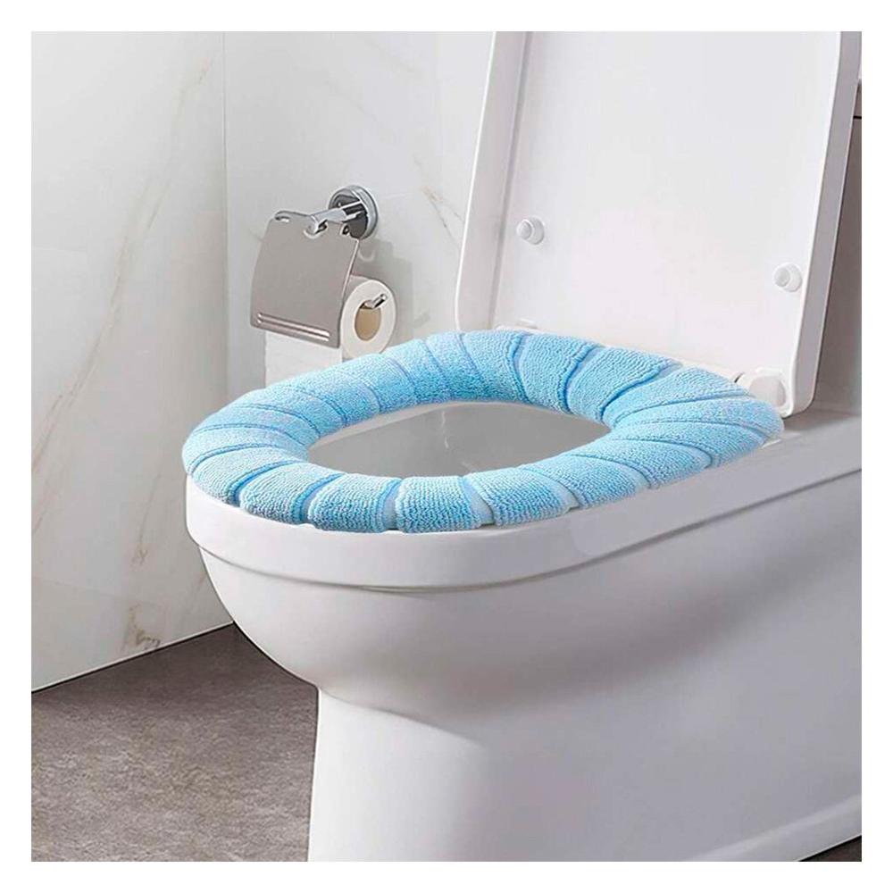 Cubierta Afelpada para Inodoro Suave Lavable y Comoda para Uso Diario Hogar