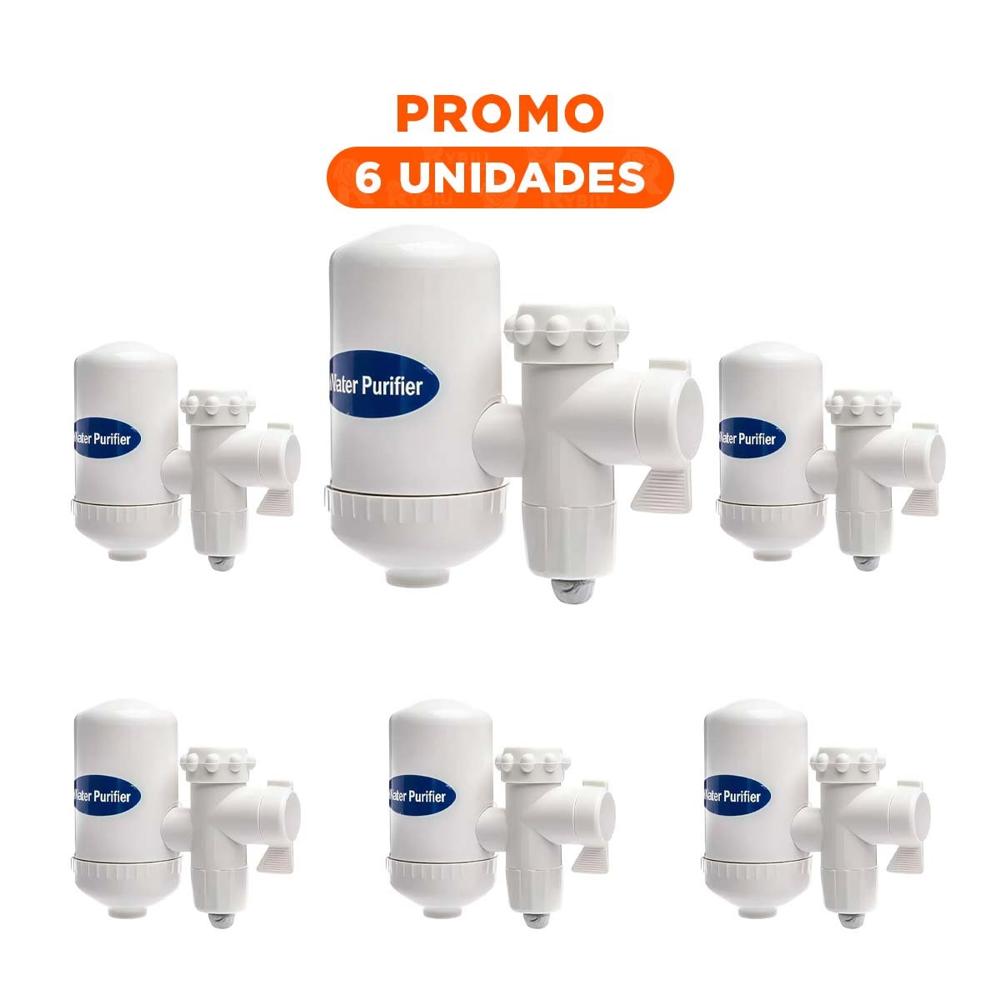 Pack6 Apoyo De Agua Blanco para Cocina con Sistema Limpio