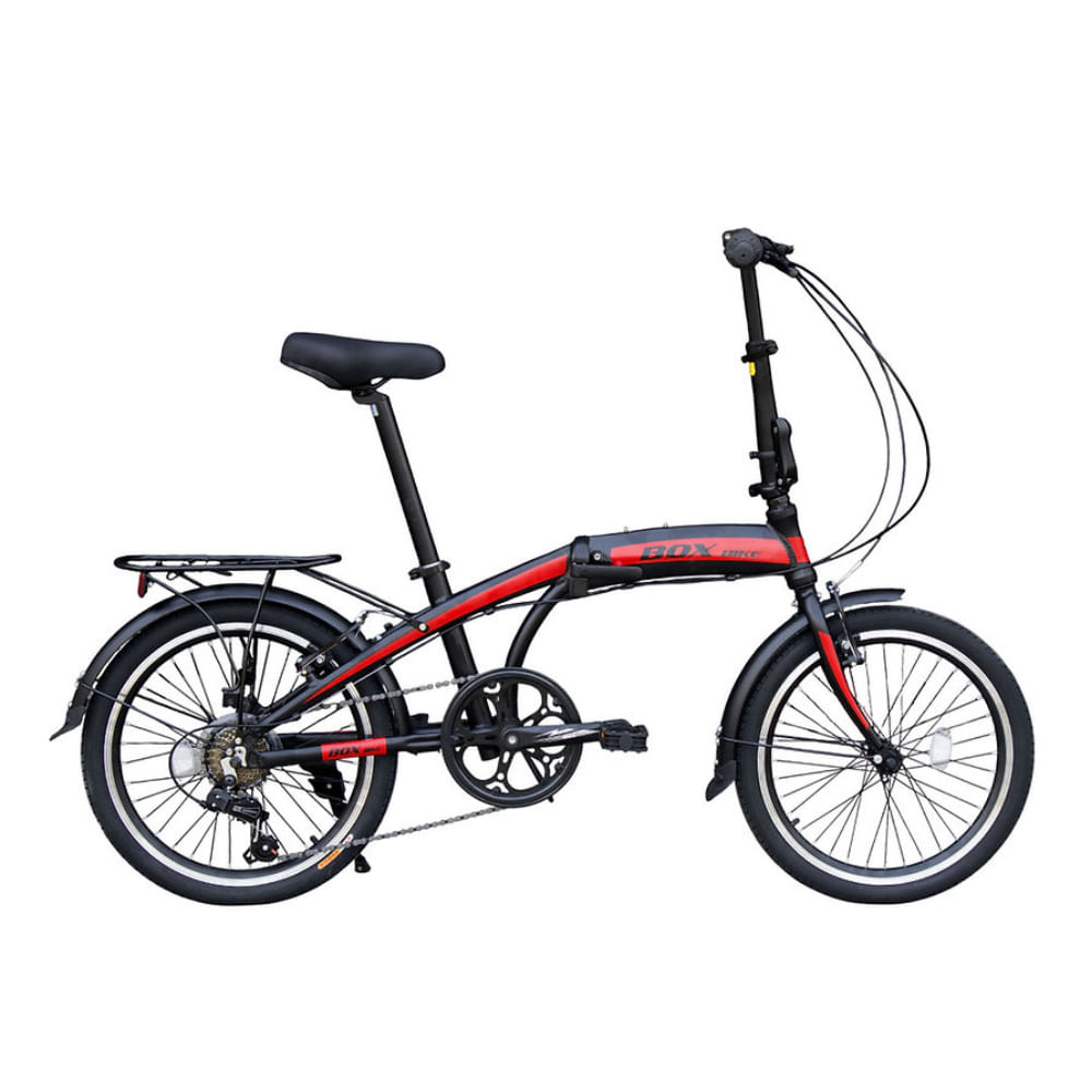 Bicicleta Plegable Aro 20 de Aluminio con Cambios Shimano Rojo Bicicleta Plegable Aro 20 de Aluminio con Cambios Shimano Rojo