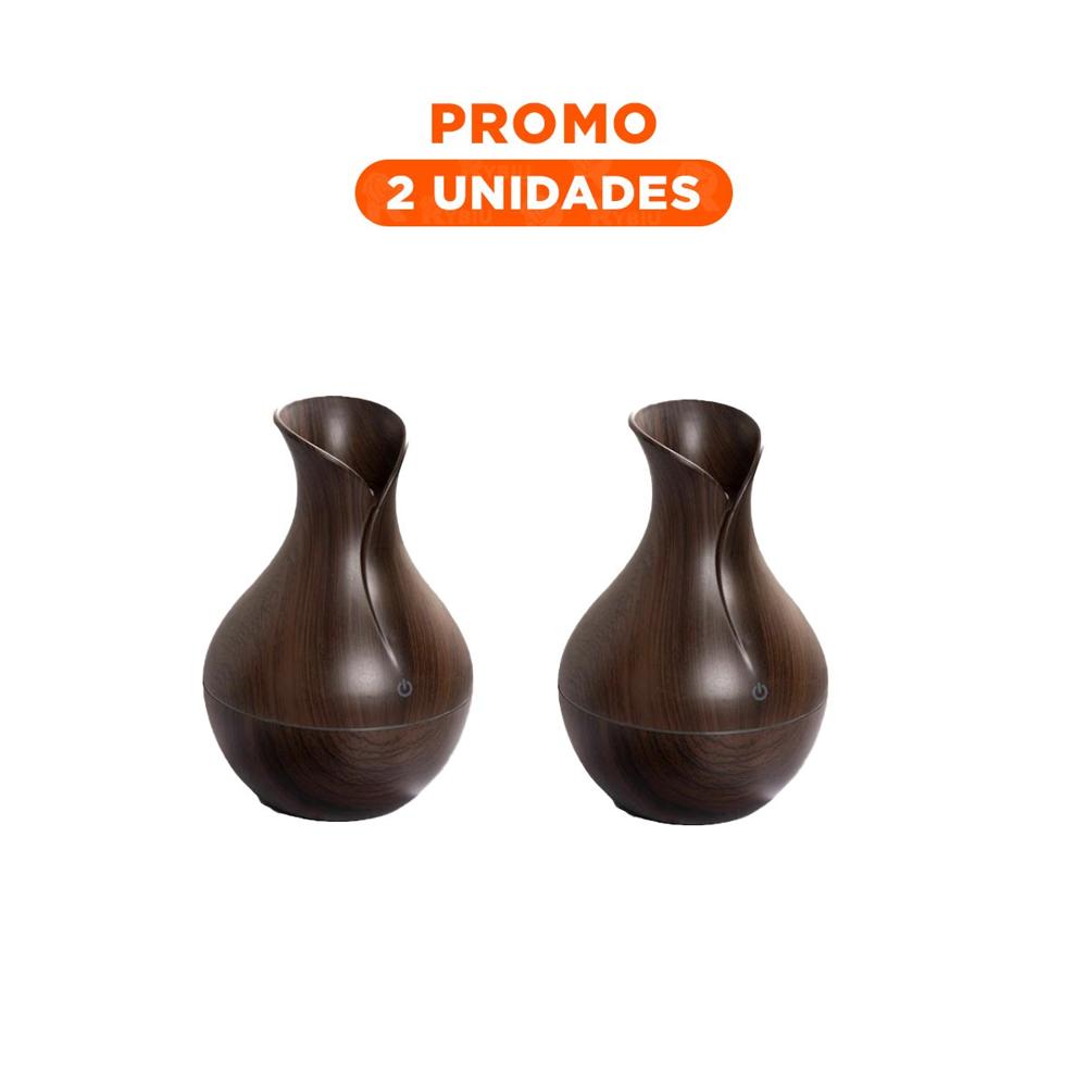 Pack2 Nebulizador para Espacios Decorativos con Madera Oscuro Natural