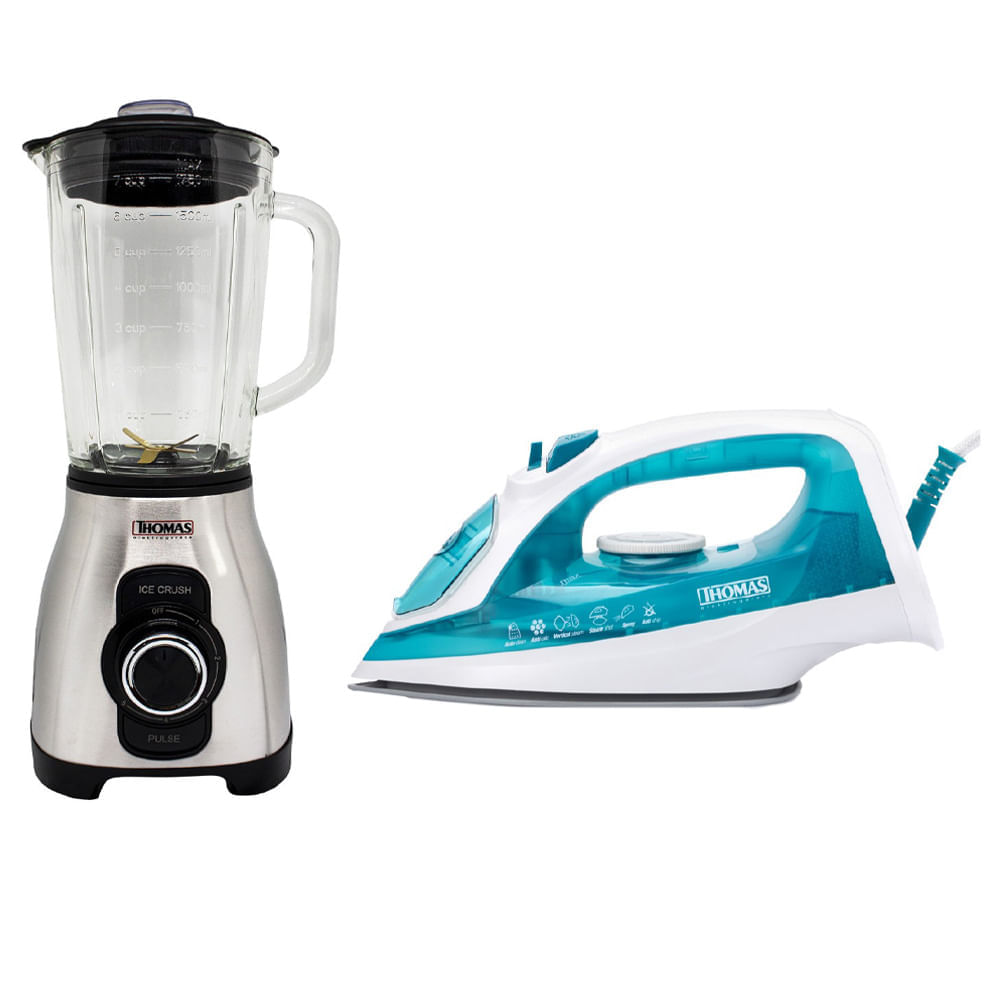 Combo THOMAS Licuadora TH-805VI + Plancha de Ropa TH 7055