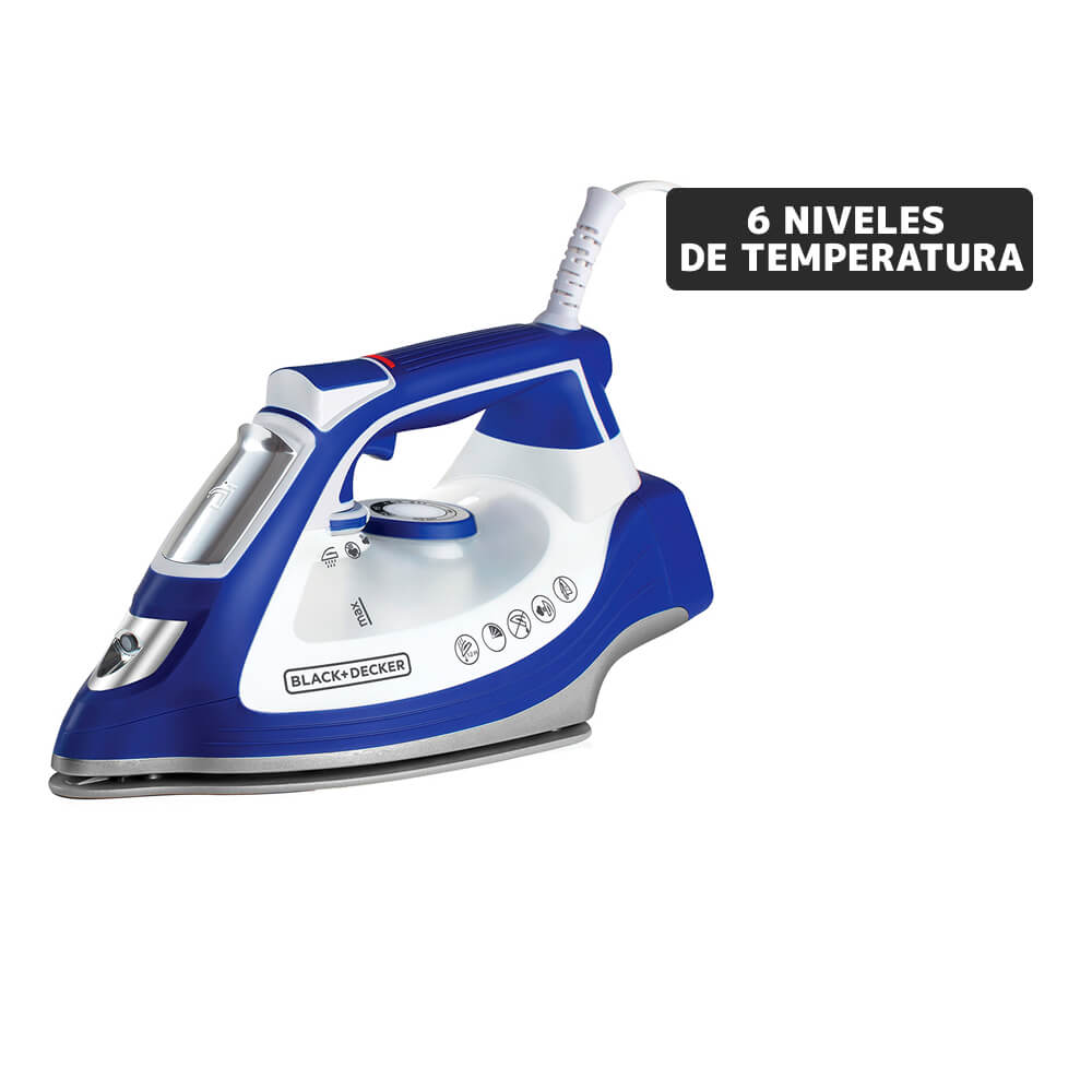 Plancha a Vapor BLACK+DECKER IR3001-CL Azul/Blanco