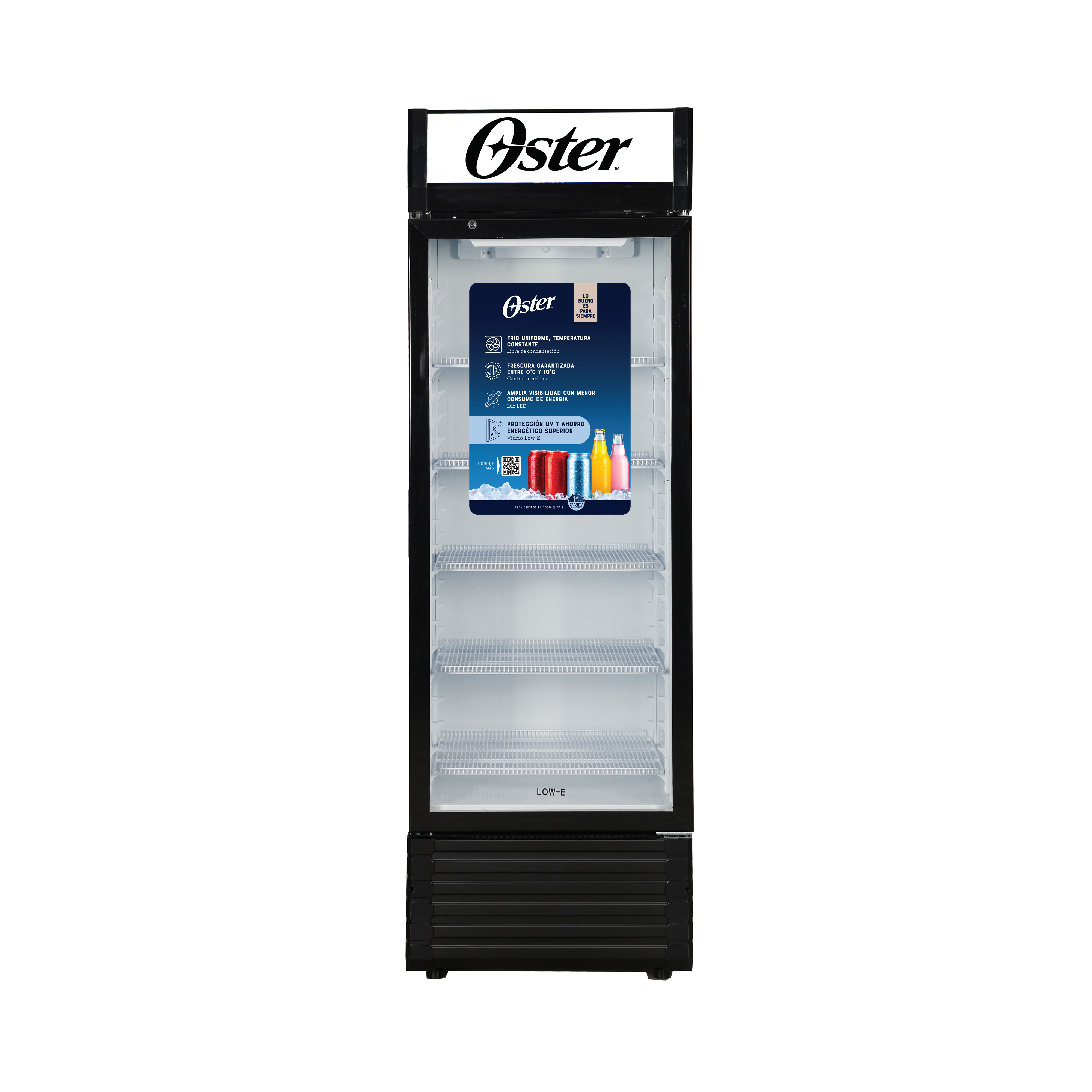 Vitrina OSTER 220L OS-PVSCX220B Negro