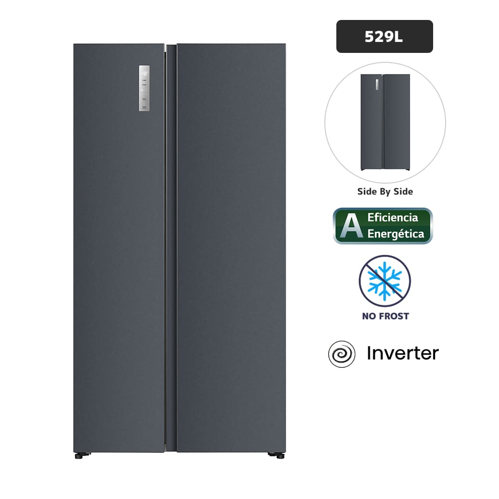 Refrigeradora HISENSE 529L No Frost RS3P558ESA Gris