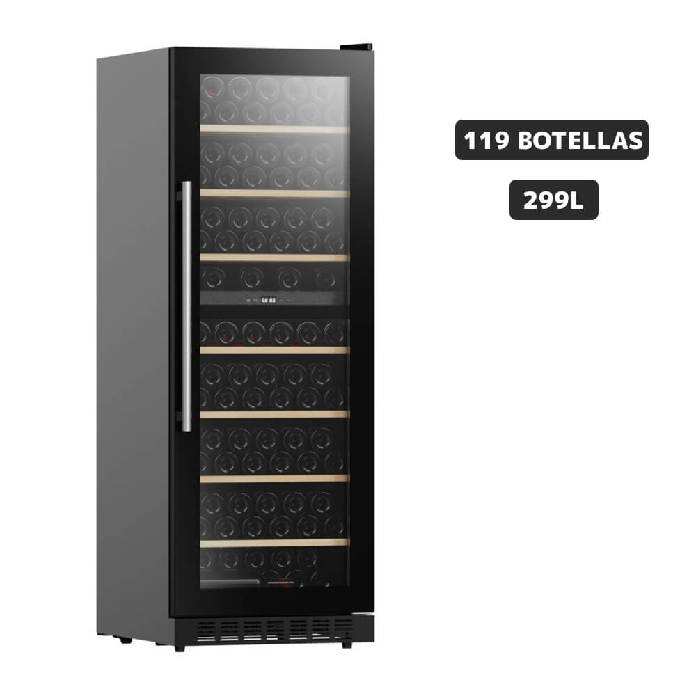 Vinera BLACKLINE 119 Botellas 299L JC-320WD