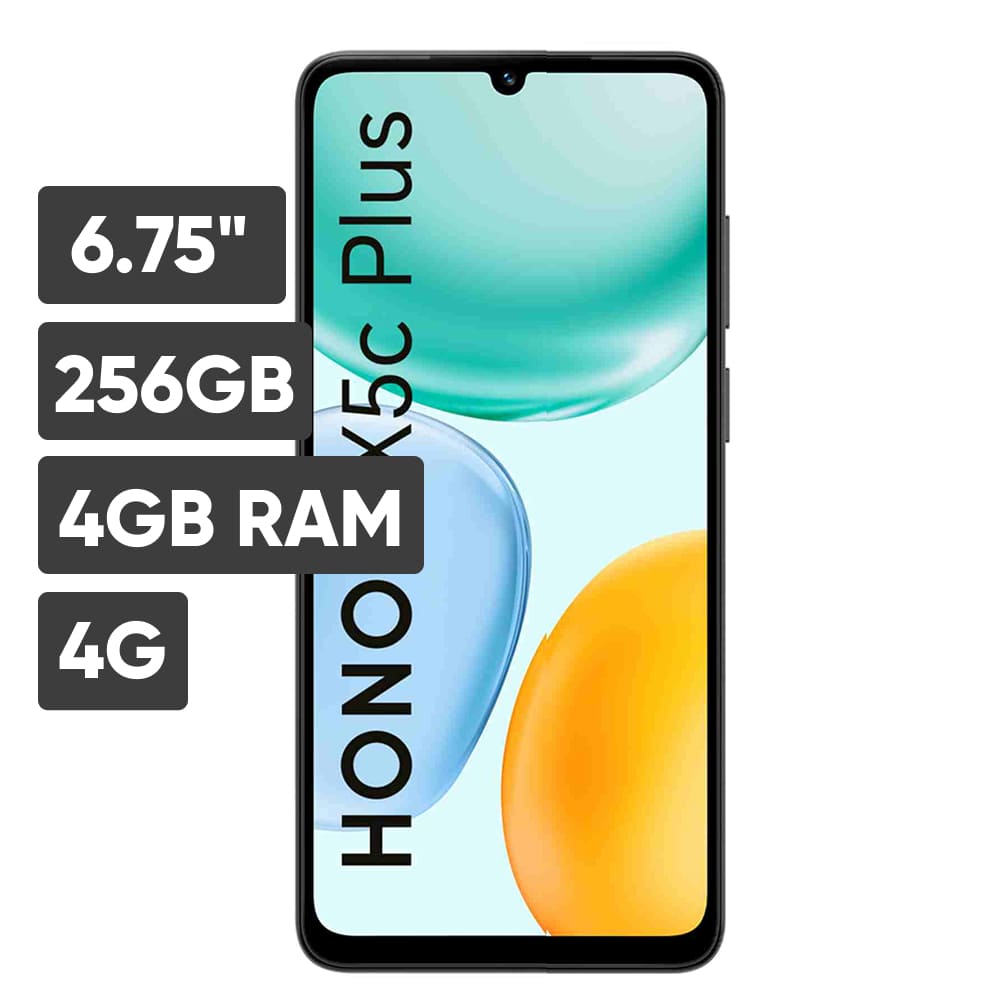 Smartphone HONOR X5C Plus 6.75"" 4GB 256GB 50M+Auxiliary Camera Midnight Black